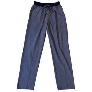 Cuddl Duds Scrubs Joggers Pants Nurse Size S Blue Pockets Drawstring Lightweight